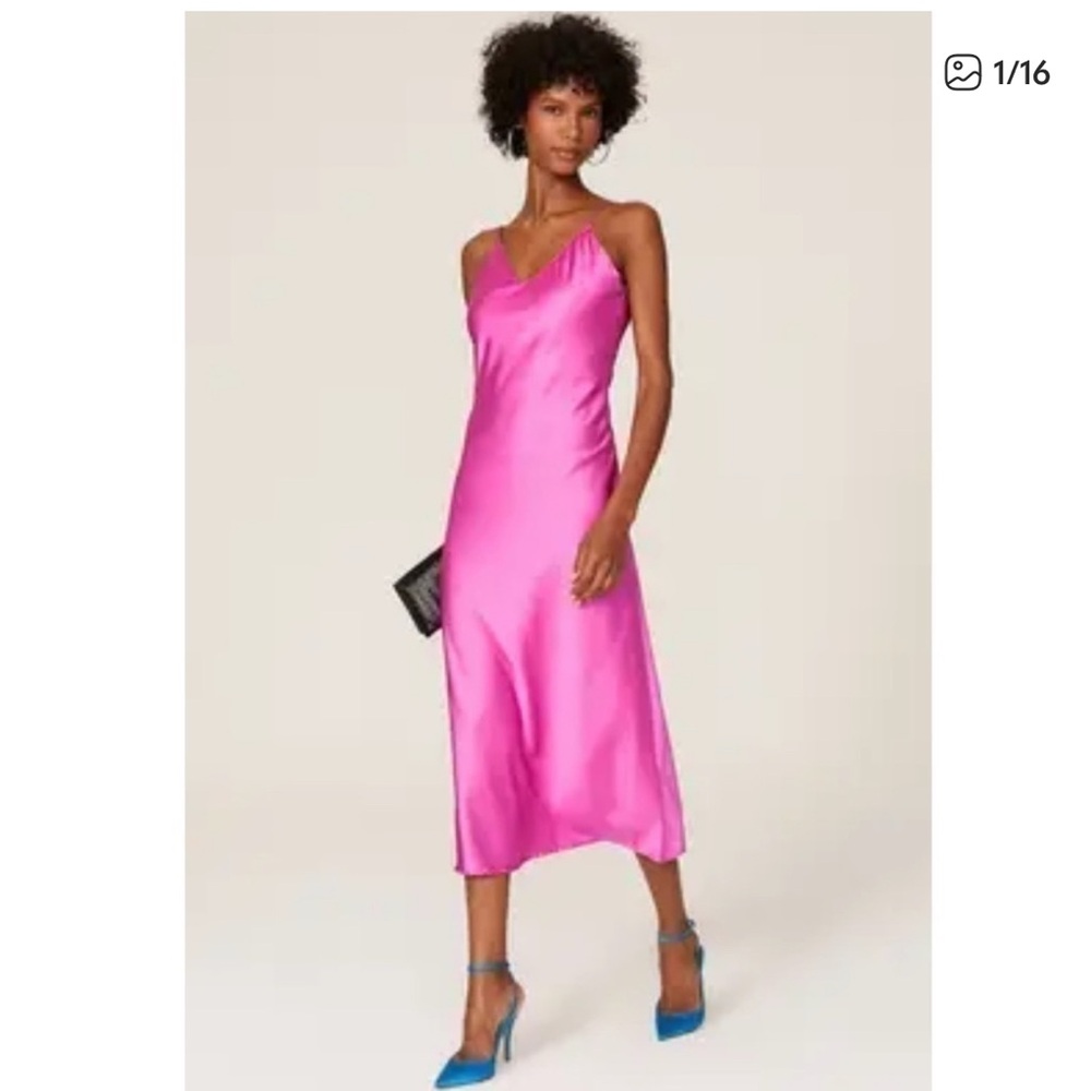 O.p.t. Pink Satin Dress